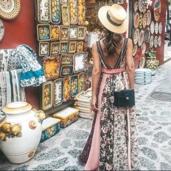 ZARA STUDIO SHIMMERY PATCHWORK DRESS - Picture 3 of 16